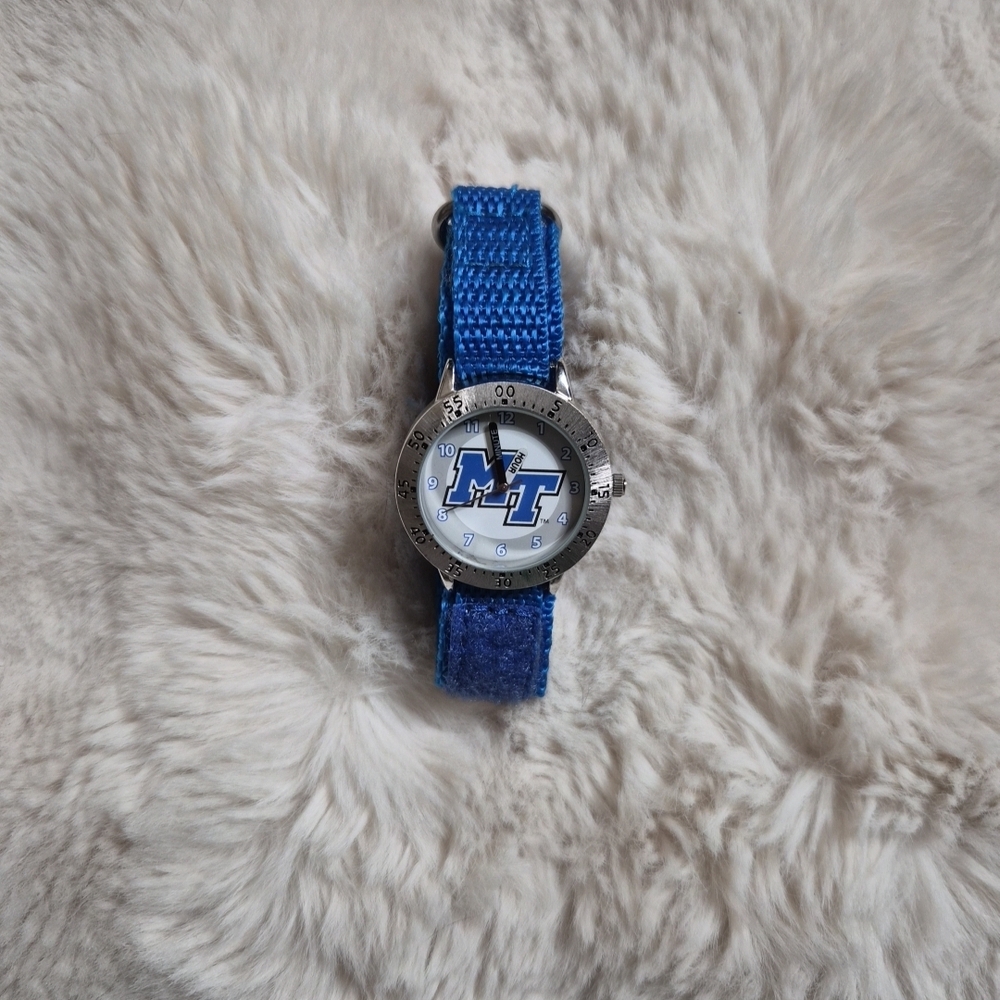 Youth Memphis Tigers Watch Blue Silver Tone TN Sporty School College Tailgater ✨